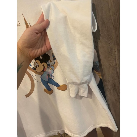 Womens Walt Disney World 50th Anniversary Long Sleeve Pullover Drawstring Small - Picture 6 of 7